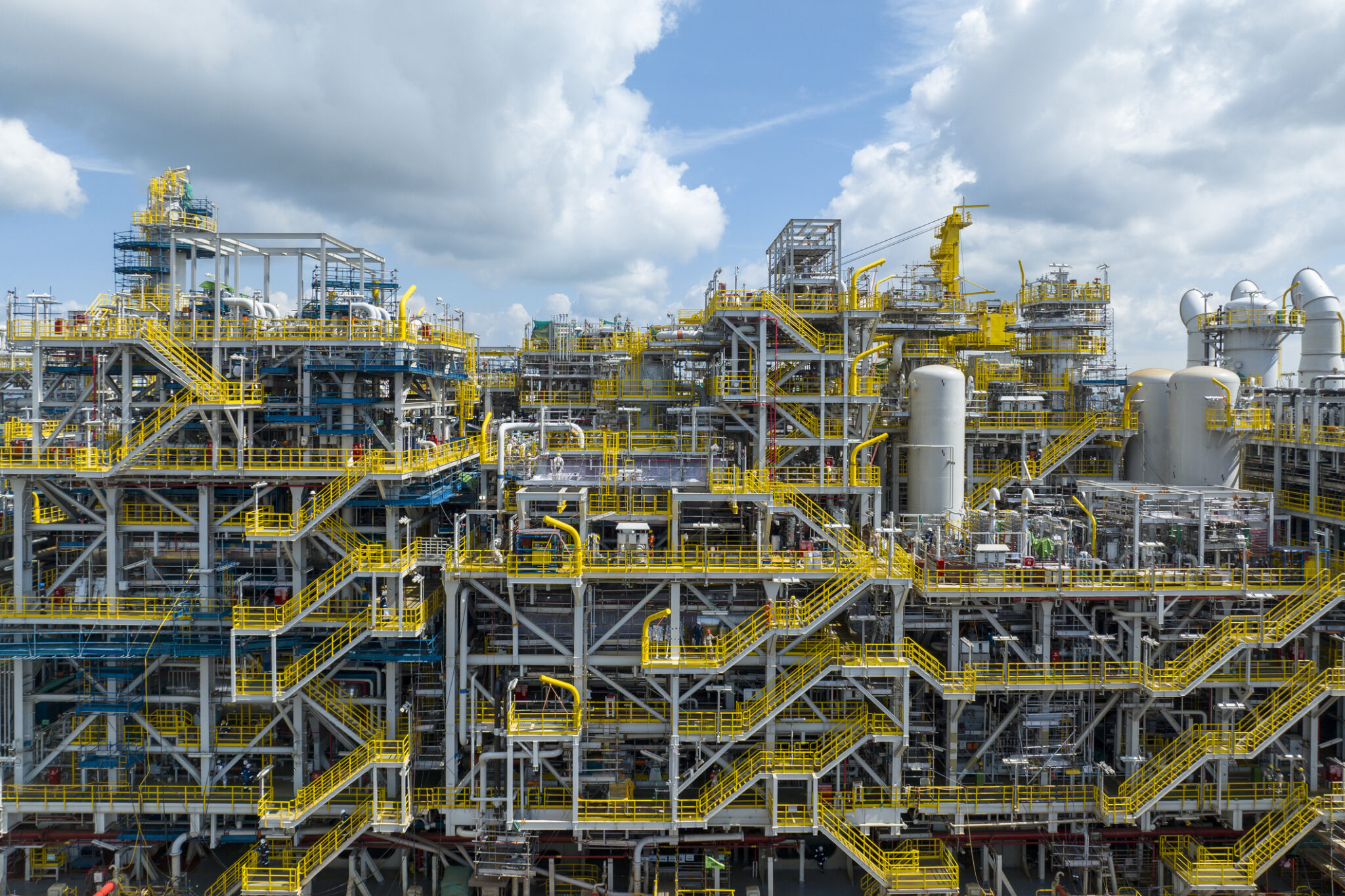 Close up of an FPSO Vessel